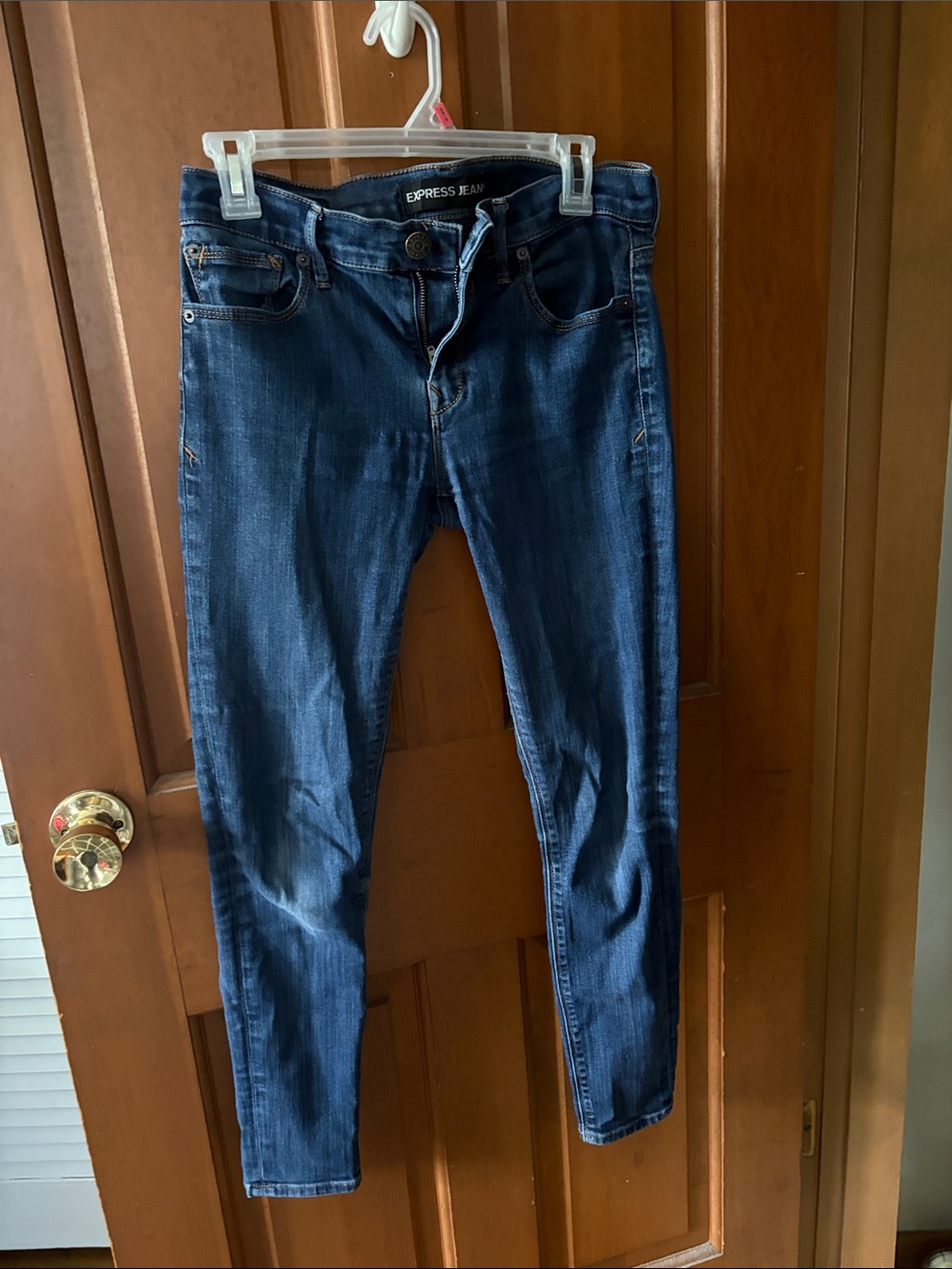 Express Dark Blue Skinny Jeans for Women